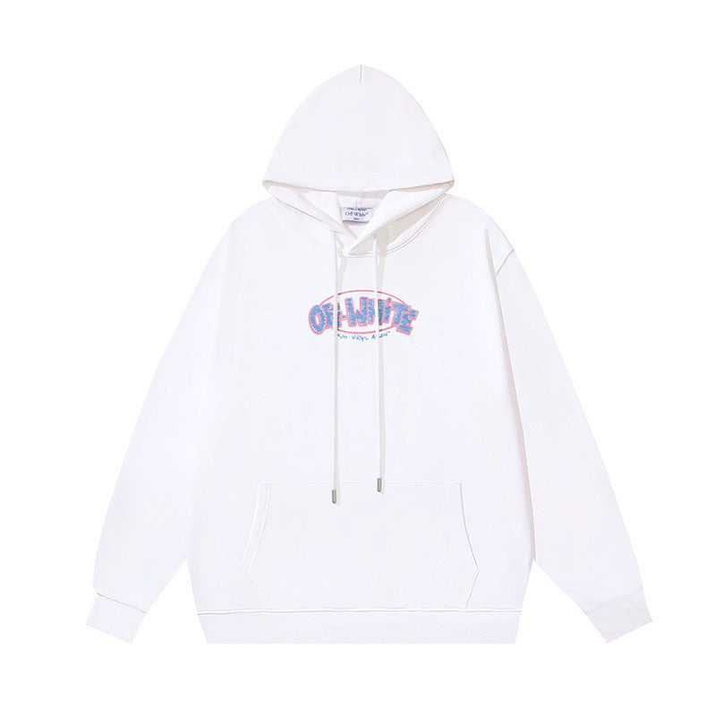 OW hoodie painting alphabet arrow print