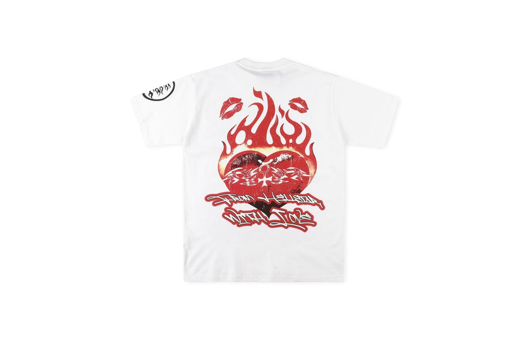 HS T Shirt Portrait Flame Pure Cotton