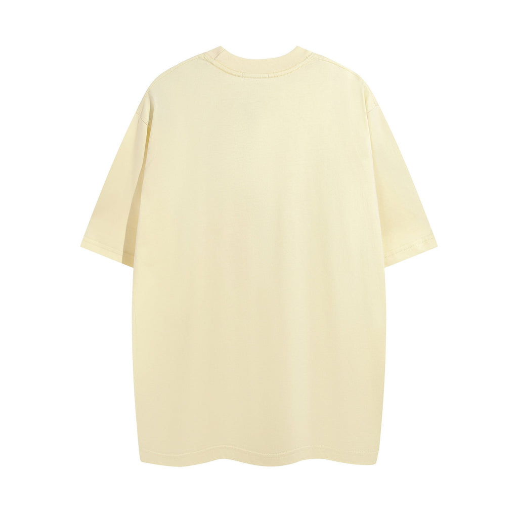 Rhude T Shirt Micro Label Flower Letter Print Pattern Short Sleeve T-Shirt