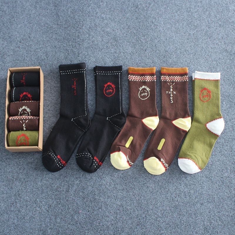 Men socks spring and summer long tube