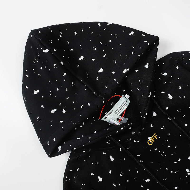 OW  hoodie line Arrow print Sleeve Hood