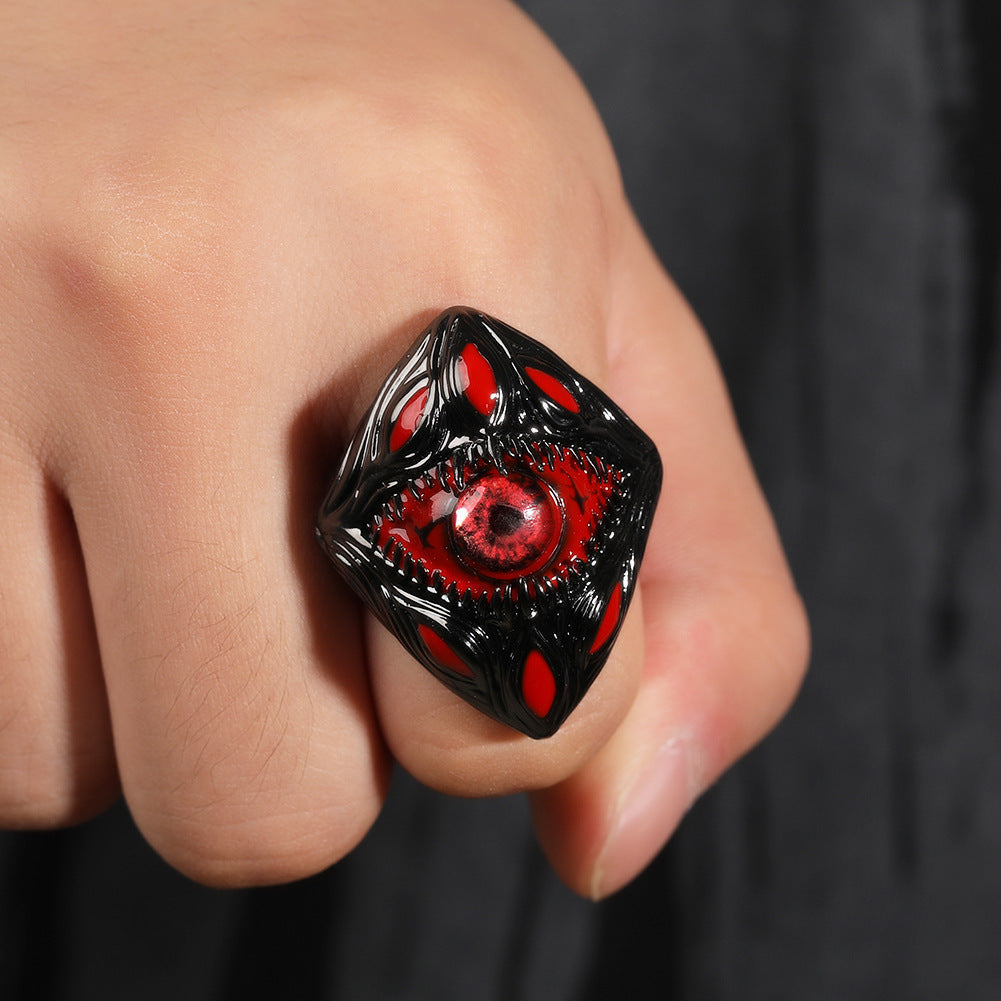 Rings Niche Design Eyes Parasitic Ring ins Wind Premium Retro Spectrum