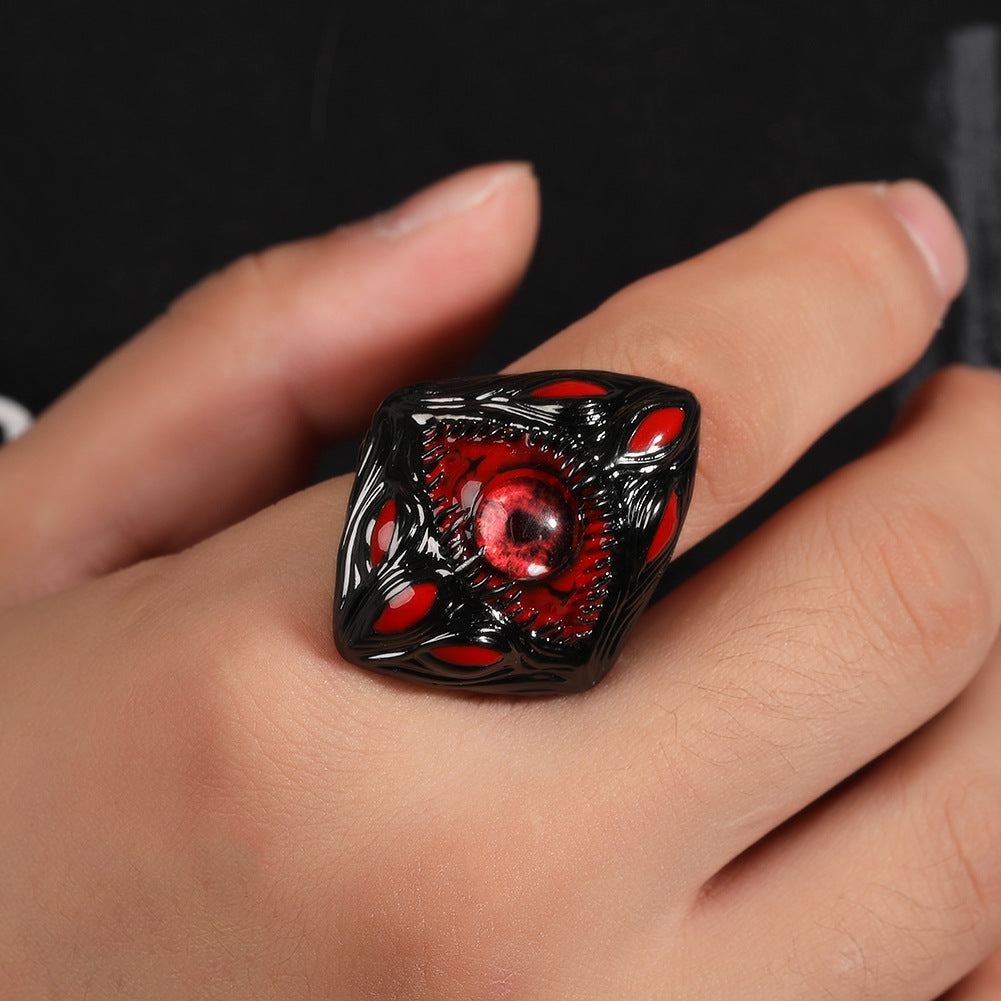 Rings Niche Design Eyes Parasitic Ring ins Wind Premium Retro Spectrum