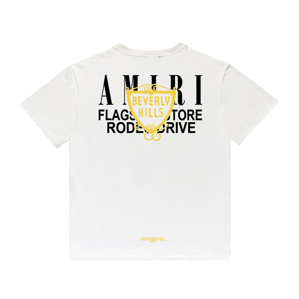 Amiri T Shirt Letter Printed round Neck