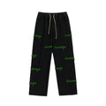 Men Jeans Flocking Embroidered Jeans Men's Spring and Autumn Loose Straight-Leg Wide-Leg Pants