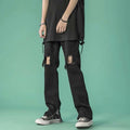 Men Jeans Ripped Jeans Men's Summer Hip Hop Zipper Pants
