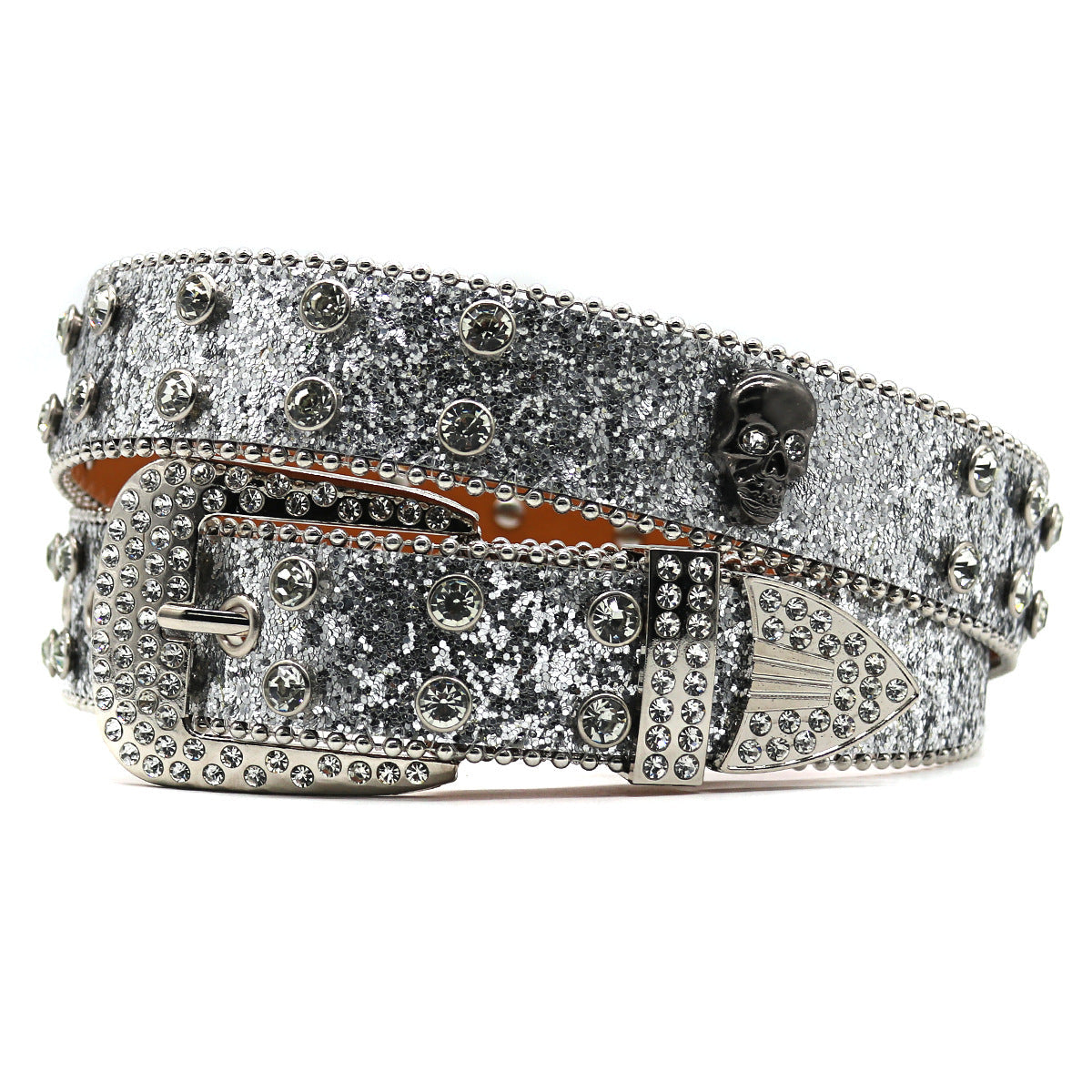 Hip-hop punk rhinestone belt punk style