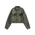 Unisex Jacket Denim Coat Vintage Coat