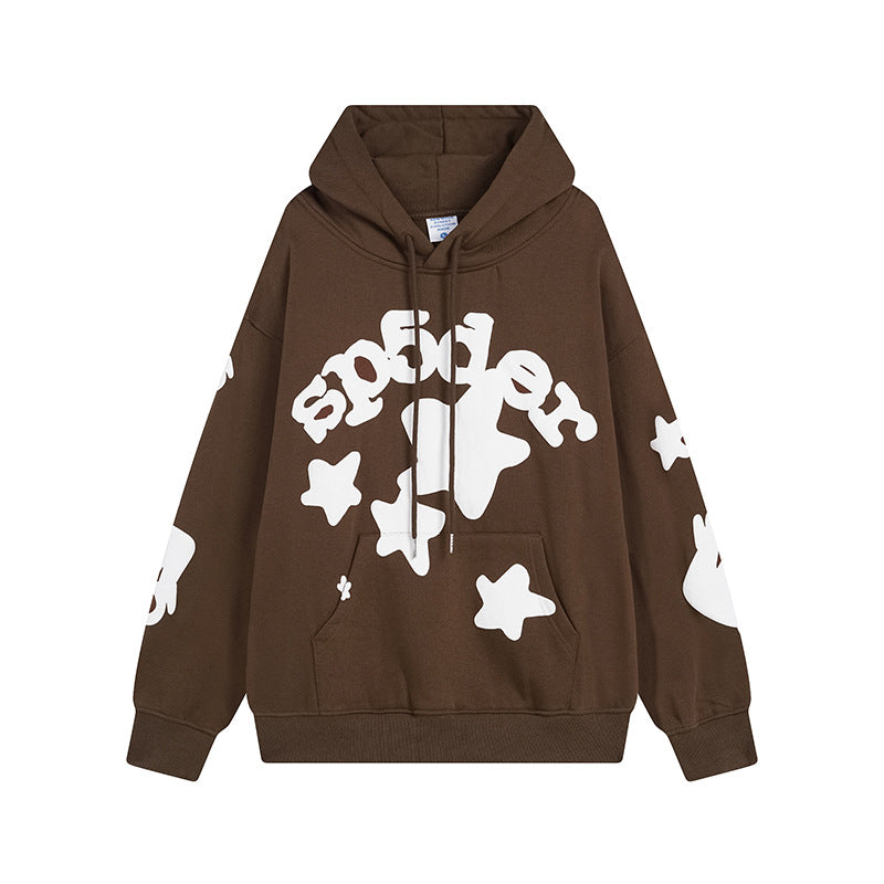 Sp5der Hoodie & Sweatpants Fleece-Lined Star Print