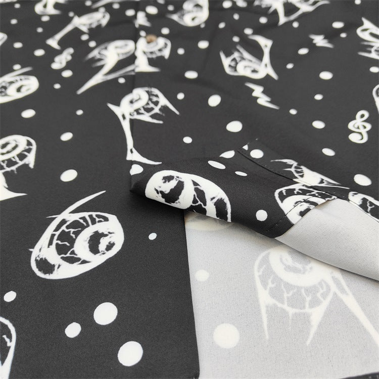 GUILTYPARTIES TIGER Shirts 18SS Heaven Tokyo, covered in pineapple skull Hawaiian short-sleeved shirt