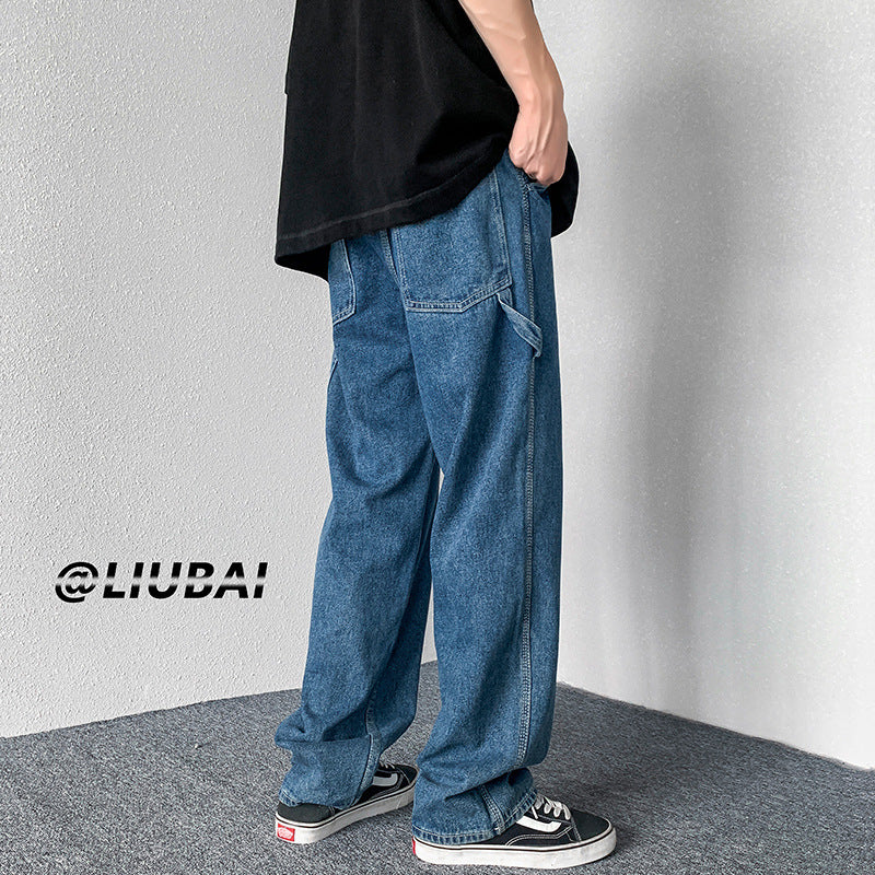 Men Jeans Fall Winter Overalls