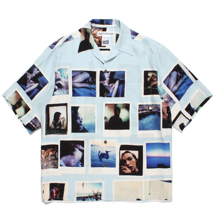 GUILTYPARTIES TIGER Shirts 23ss DAVIDE SORRENTI DAVID SORENTI Short Sleeve Shirt