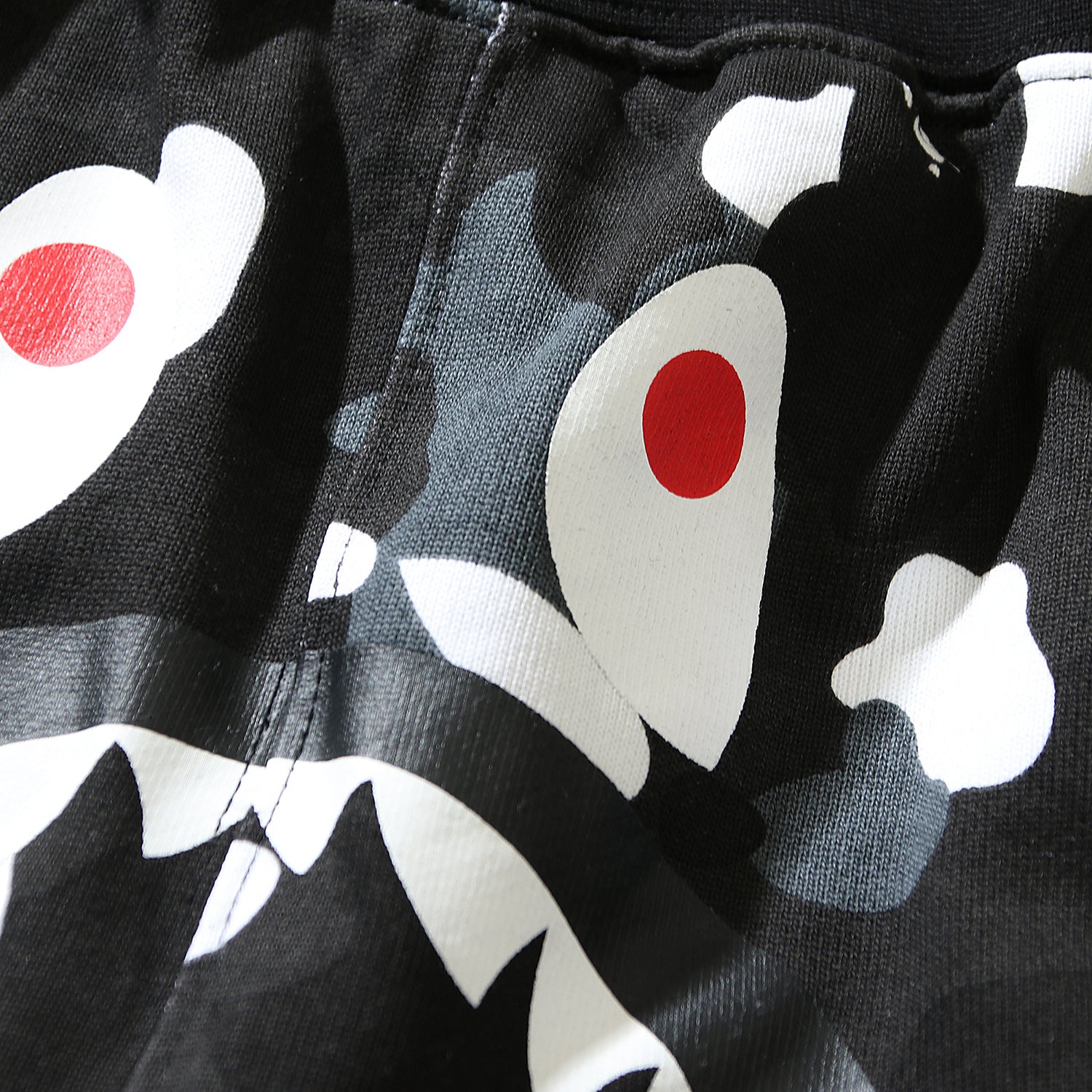 Bathing ape Bape Shorts camouflage luminous shark terry straight beach pants