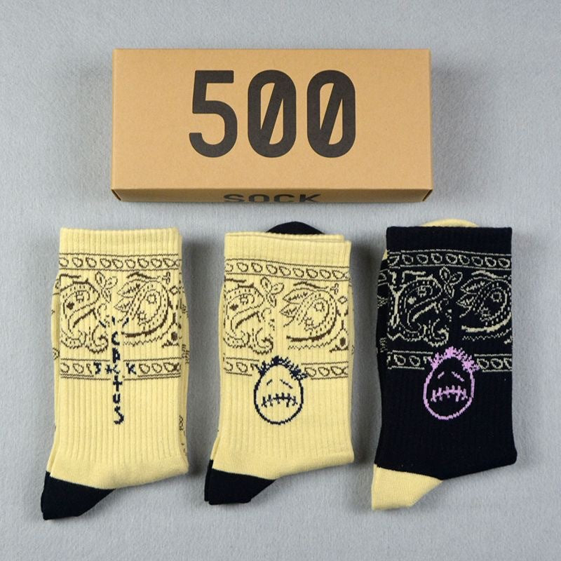 Men socks spring and summer long tube