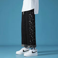 Men Jeans Paisley Jeans Summer Loose Casual Pants Retro Straight-Leg Pants