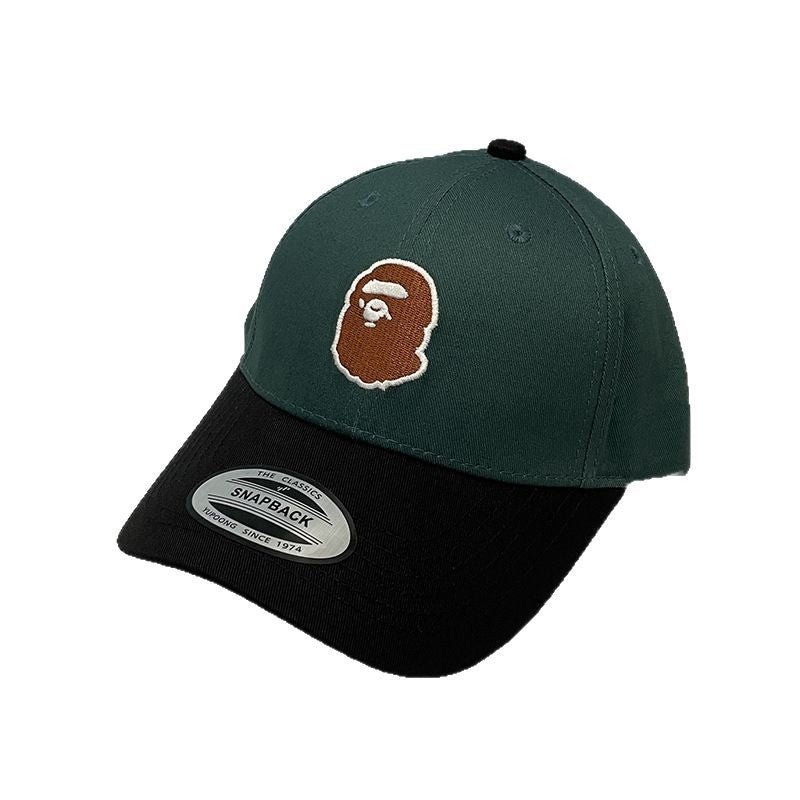 Bathing Ape Bape Hat Trendy brand ape head hat Sunshade sunscreen baseball cap Men's and women's simple cap