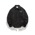 Unisex Jacket Vintage Embroidered Jacket Men's and Women's Loose Casual Suede Coach Jacket