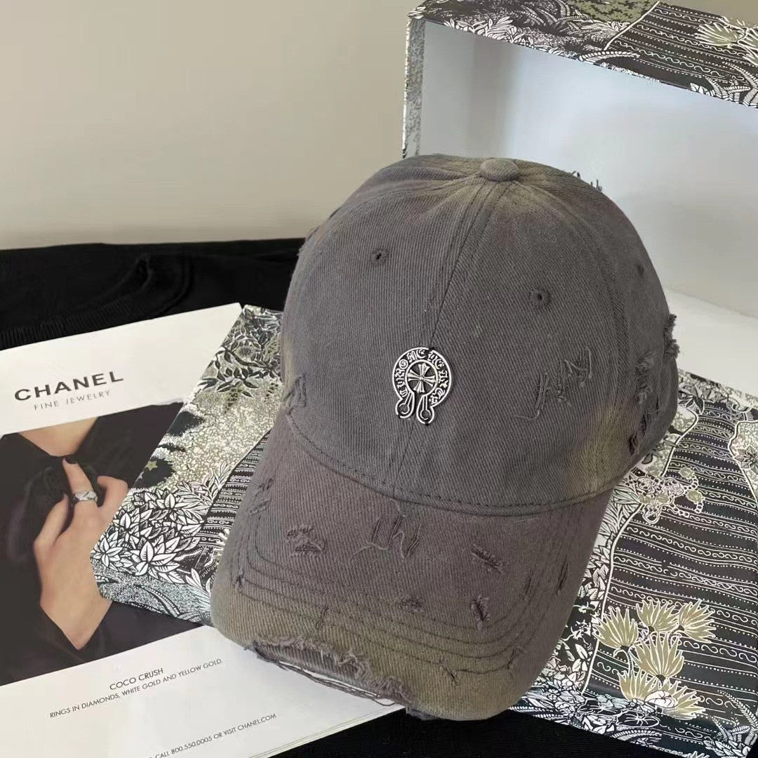 Chh Chrome Heart Hat Female Hip Hop Sun Hat Trendy Brand