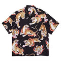 GUILTYPARTIES TIGER Shirts 22SS Limited TimLehi Fire Ring Tiger Totem, Short Sleeve Shirt Men
