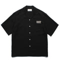 GUILTYPARTIES TIGER Shirts 24ss solid-color embroidered cursive Hawaiian rayon short-sleeved shirt