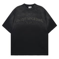 High-quality pure cotton T-shirt retro washed old dirty dye design