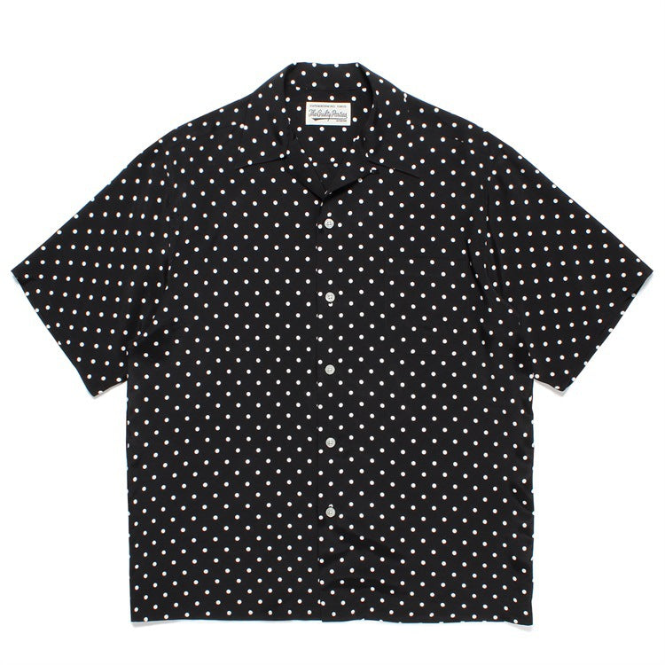 GUILTYPARTIES TIGER Shirts 23SS Striped Plaid Polka Dot Hawaiian Rayon Short Sleeve Shirt Men