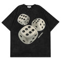 High-quality pure cotton T-shirt dice trendy couple