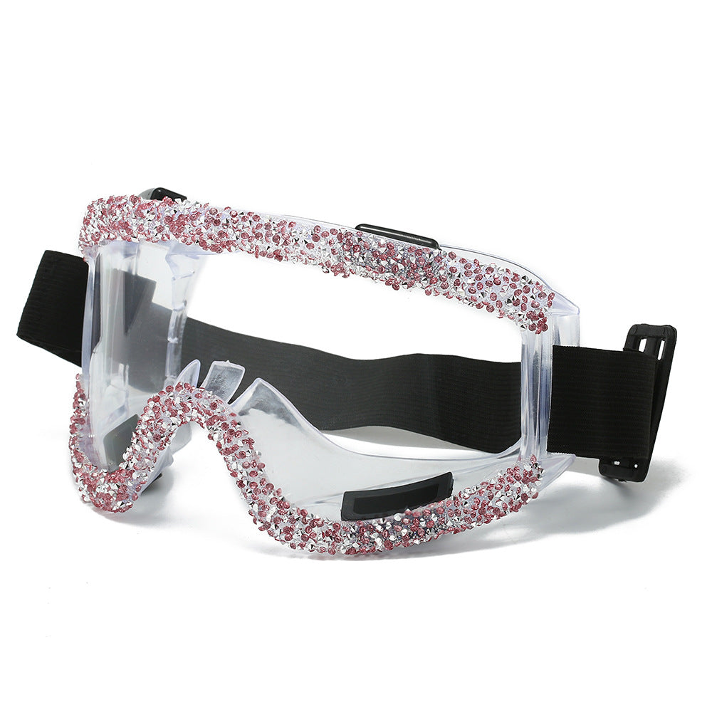Trendy punk glasses sand and dustproof
