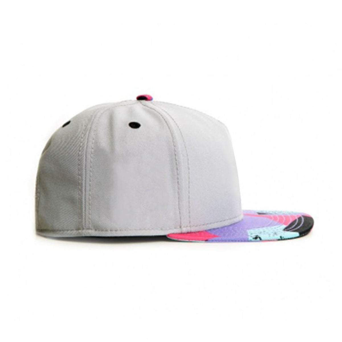Trendy flat brimmed snapback hats blank without embroider
