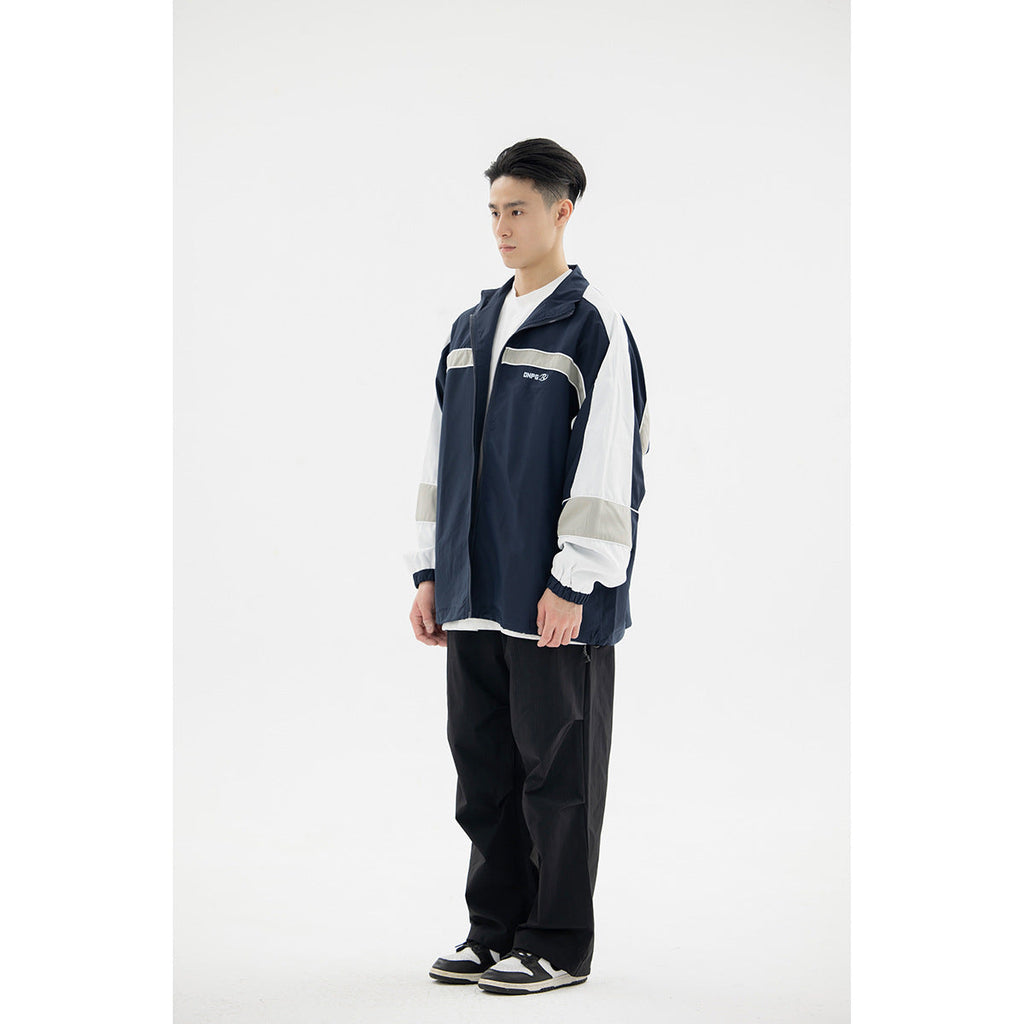 Unisex Jacket Vintage Loose Lapel Jacket Men's Sports Jacket