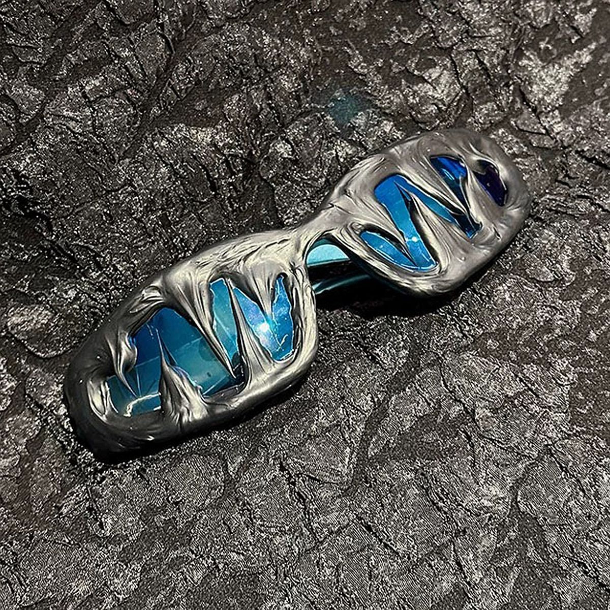 Trendy punk glasses epoxy mutant venom