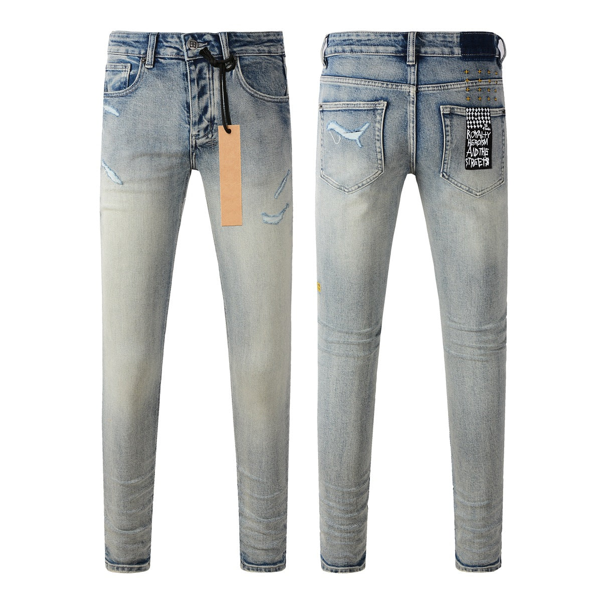 KSUBI Jeans Slim Fit Casual Stretch Jeans