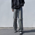Men Jeans Retro Denim Spring and Autumn Straight Pants