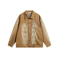Unisex Jacket Vintage Distressed Washed Denim Jacket Loose Jacket