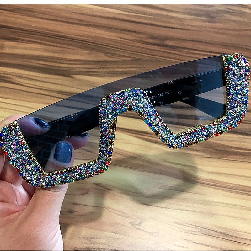 Trendy punk glasses retro sunshade