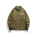 Unisex Jacket Overalls Men's and Women's Loose Lapels Coach Jacket