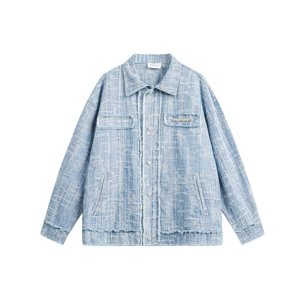 Unisex Jacket Vintage Denim Jacket Loose Cardigan Coat
