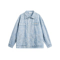Unisex Jacket Vintage Denim Jacket Loose Cardigan Coat