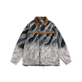 Unisex Jacket Washed Denim Jacket Men's and Women's Loose Lapels Jacket