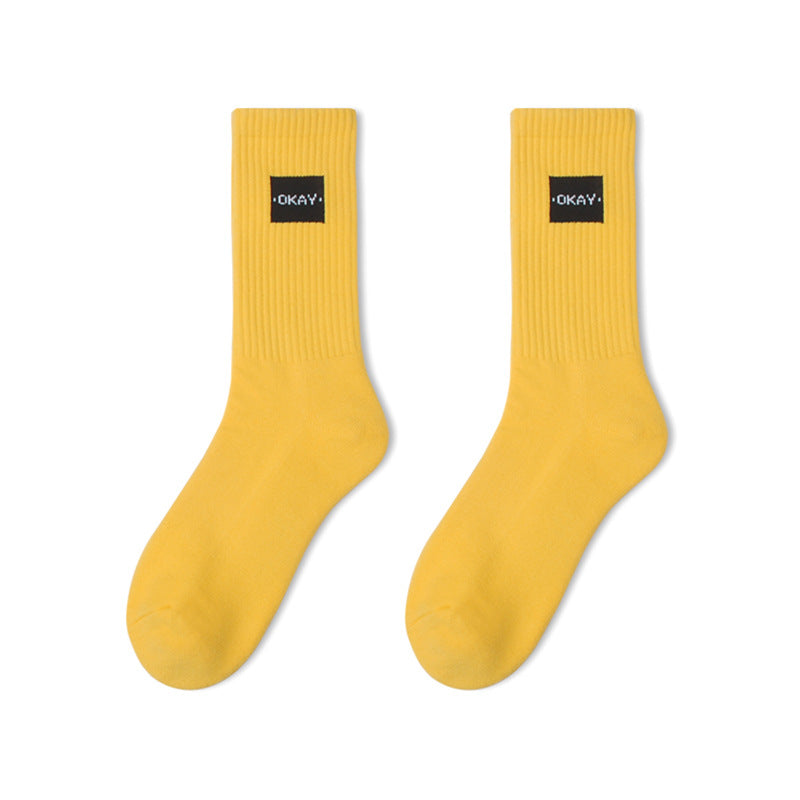 Men socks fall and winter preppy style cotton socks