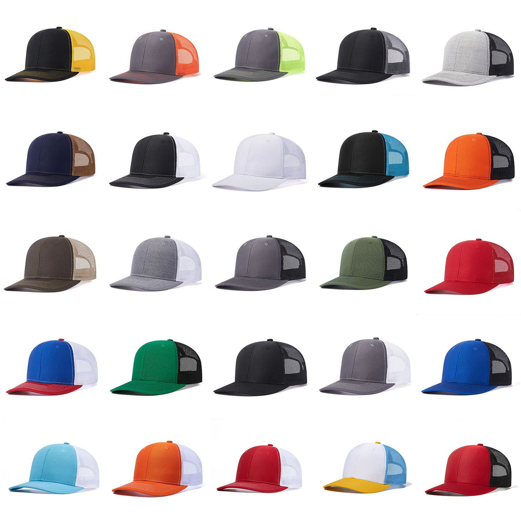 Trendy flat brimmed snapback hats summer mesh breathable