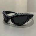 Trendy punk glasses cat eye retroy2kburr