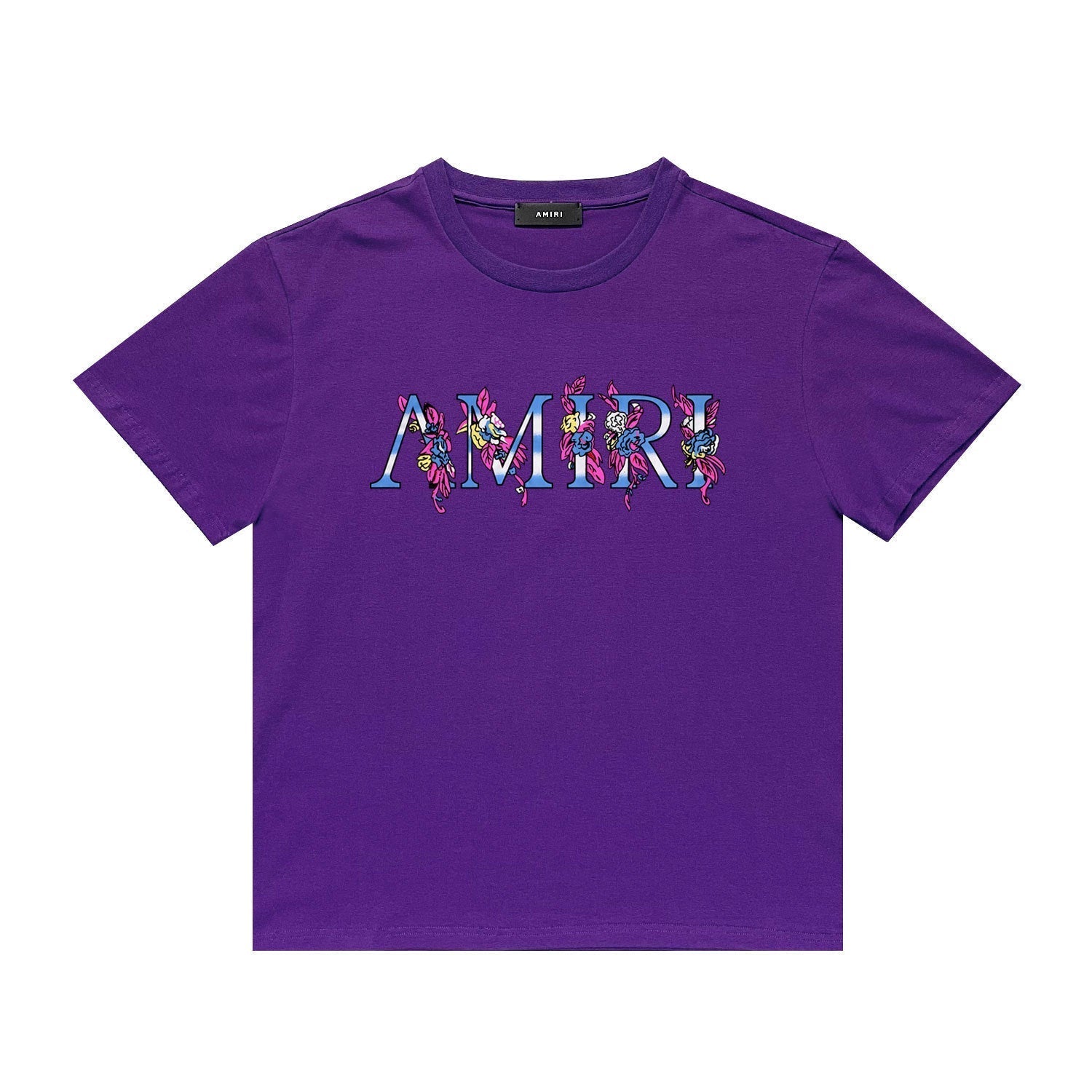 Amiri T Shirt Printed Casual Hip Hop round Neck Short Sleeve T-shirt