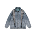 Unisex Jacket Vintage Denim Jacket Loose Lapels Denim Coat