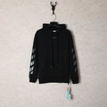 OW hoodie Ink Arrow Pattern Sleeve Hood