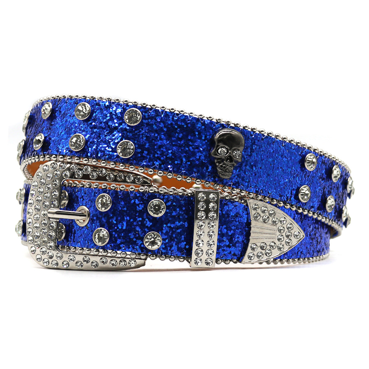 Hip-hop punk rhinestone belt punk style