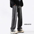 Men Jeans Retro Washed Jeans Spring Oversize Loose Straight Trousers