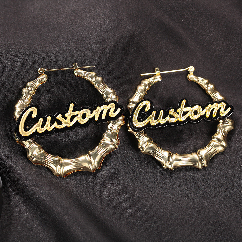 Earrings Custom Letter Earrings Word Up Alphabet Pieces