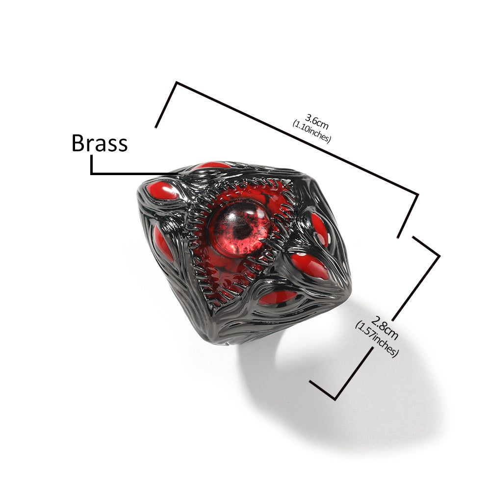 Rings Niche Design Eyes Parasitic Ring ins Wind Premium Retro Spectrum