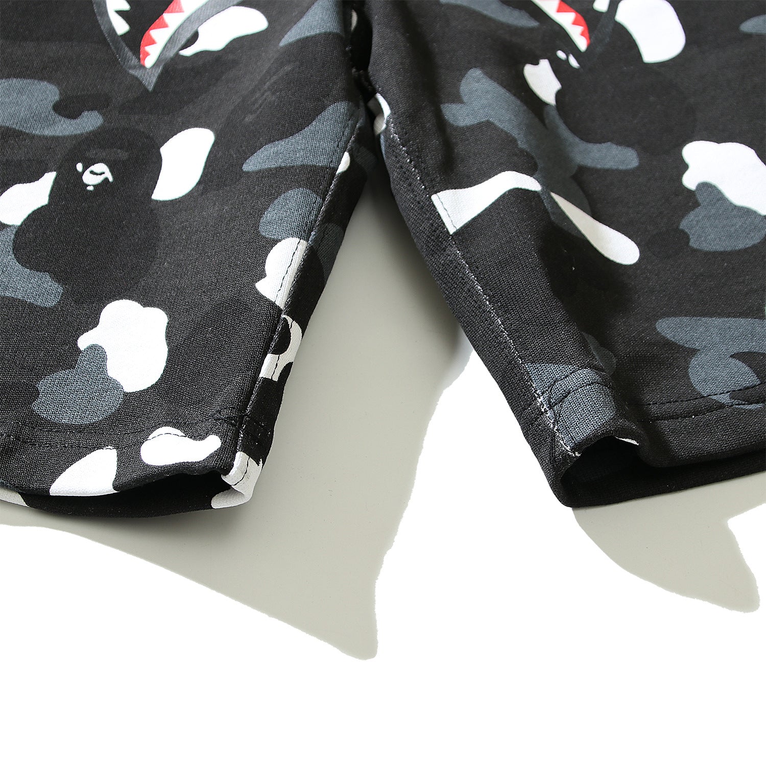 Bathing ape Bape Shorts camouflage luminous shark terry straight beach pants